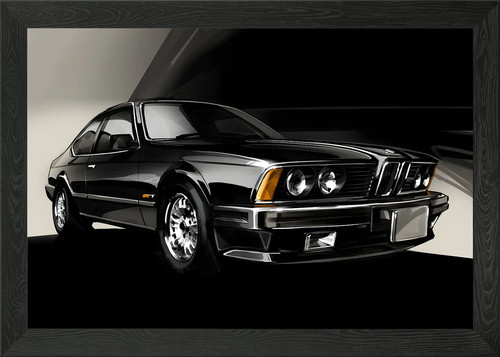 Bmw 635csi e24 poster - bmw, arte