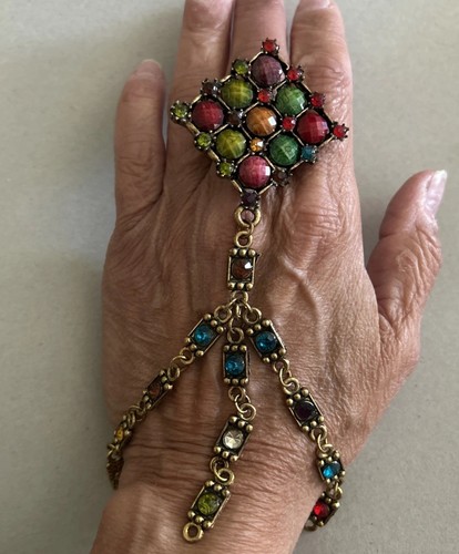 Anello schiavo tono ottone - anello,