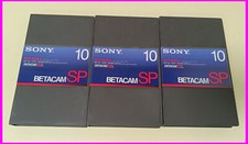 3 VIDEOCASSETTA SONY BETACAM SP BCT-10MLA - 10 Minuti