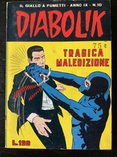 Diabolik Tragic Curse #10 italiano 1970 Astorina formato digest fumetto