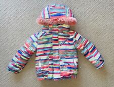 Giacca da neve Spyder bambino bambina giovane sci impermeabile con cappuccio arcobaleno taglia 3