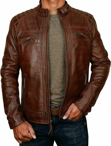 Cappotto giacca biker uomo