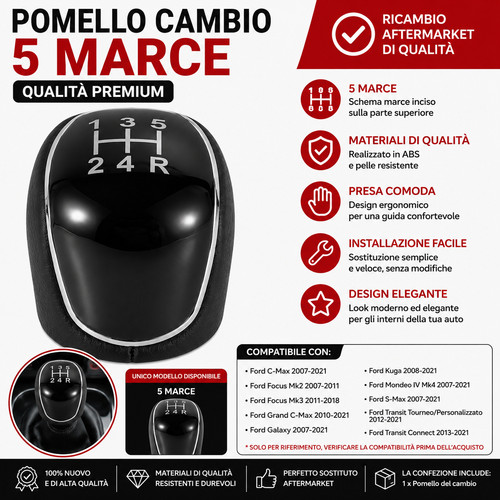 Pomello cambio marce - 5, ford