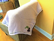 Coperta grossa all'uncinetto a