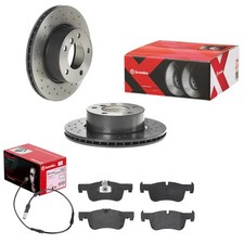 DISCHI FRENO BREMBO XTRA + PASTIGLIE ANTERIORI adatti per BMW Serie 1 F20 F21 Serie 2 F22 F23