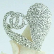Spilla Charm Cuore Moissanite