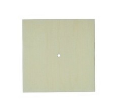 Base quadrata per  orologio in legno di pioppo per decoupage 