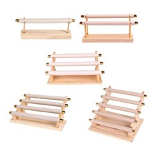Porta anelli con base in legno