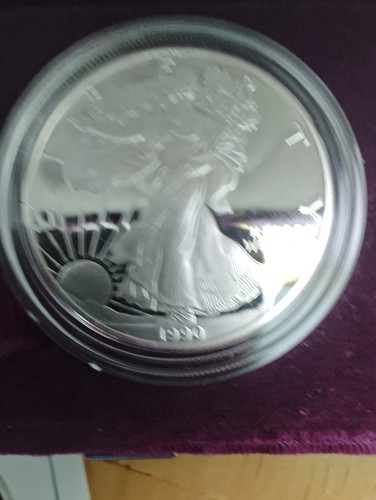 1990 proof american - proof, silver