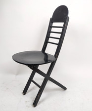 Sedia pieghevole legno nero