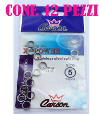 ANELLINI ACCIAIO SPLIT RING ESCHE ARTIFICIALI CUCCHIAINI ONDULANTI RAPALA MARE