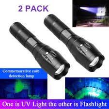 2 pezzi torcia ultravioletta