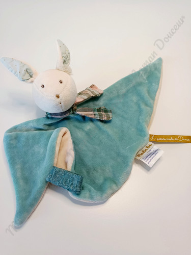 Doudou plat lapin - plat, la