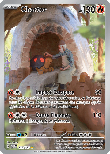 Carte pokémon chartor - chartor, 172/167