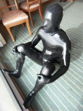 Latex rubber gummi catsuit - ,