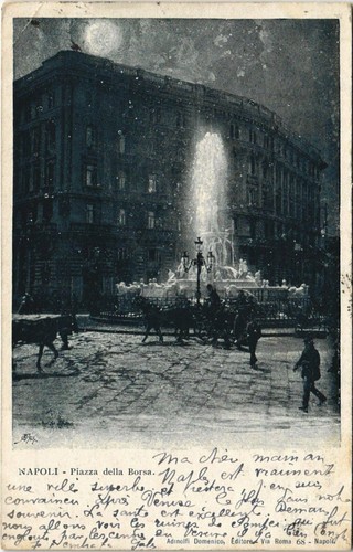 Cpa napoli piazza della - napoli, borsa