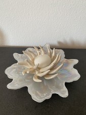 Candela Decorativa Con Piattino In Vetro E Scatola/Confezione Compresa