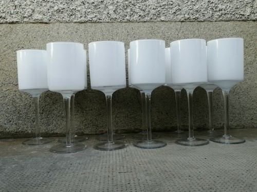 Verres eau verre opaline - 11, à