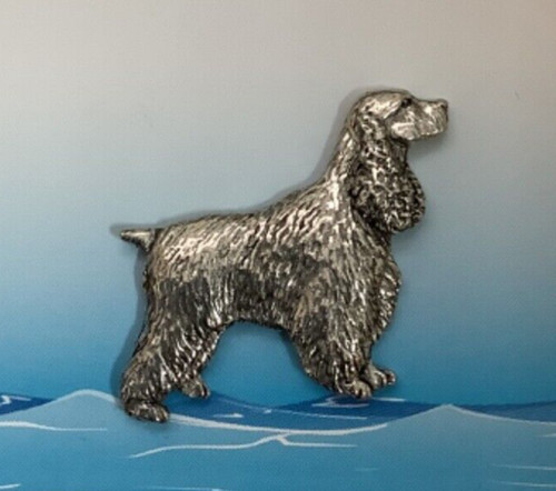 Cocker spaniel silver pewter - cocker,
