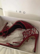 Sandali IRO rossi scamosciati