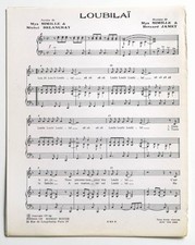 Partition vintage sheet music
