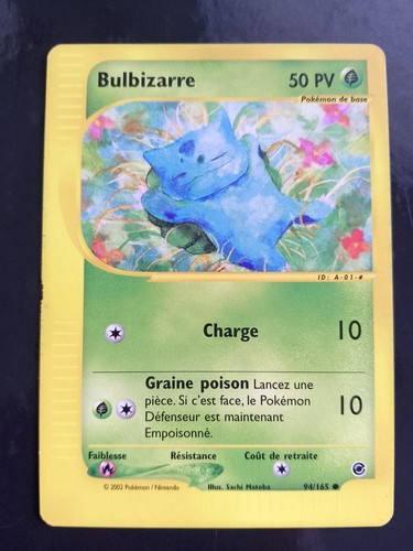 Carte pokémon bulbizarre - carte,
