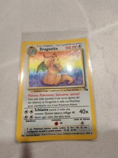 Carta Pokémon Vintage Dragonite Unlimited Holo 4/62 Carta Rara