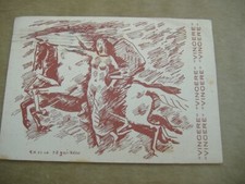 CARTOLINA 1940 DEL DOPOLAVORO FORZE ARMATE-BRESCIA-ILLUSTRATORE ENRICO RAGNI