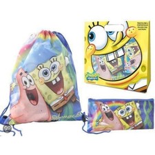 Set regalo per bambini e ragazzi Spongebob zainetto + astuccio