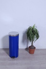 Cestino Brabantia bidone pattumiera a pedale blu acciaio interno ignifugo 65 cm