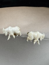 Gemelli vintage intagliati a