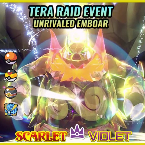 Emboar event tera raid - emboar, 🟣event