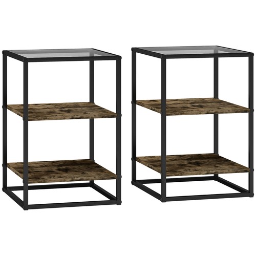 Homcom set tavolini - set, bassi
