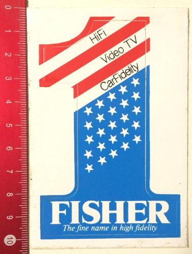 Fisher adesivo sticker hifi - adesivo/sticker,