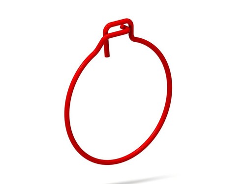 Fermaglio sicurezza rosso - fermaglio,