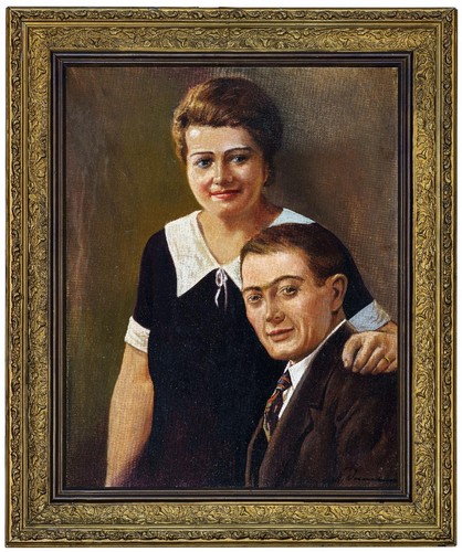 Antico ritratto coppia - antico,