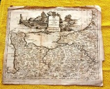 ANTICA CARTA GEOGRAFICA DEL