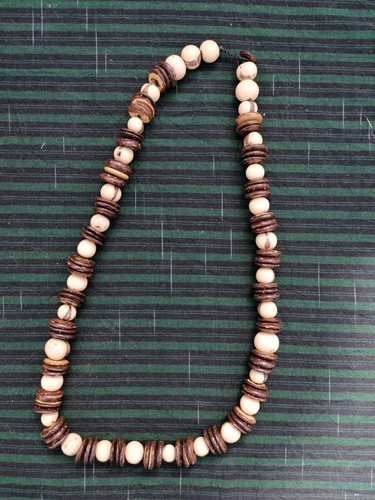 Collana semi cocco legno - in, semi/cocco/legno