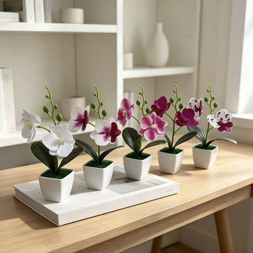Orchidea artificiale vaso - orchidea, in