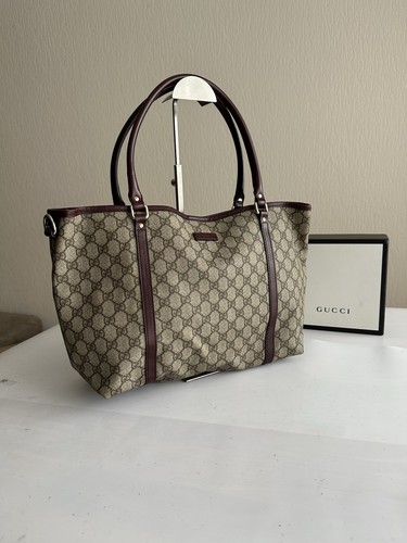 Gucci tote bag beige pvc - pvc, pelle