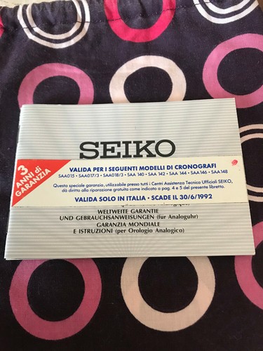 Seiko garanzia worldwide - seiko, and