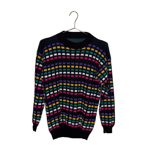 Maglione maglia geometrica