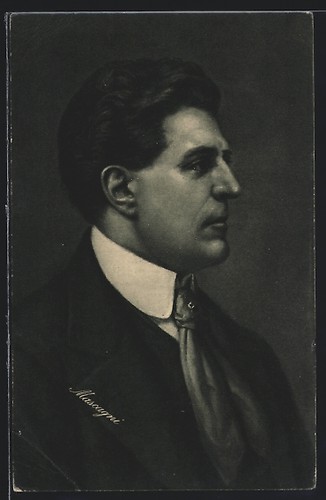 Cartolina pietro mascagni - cartolina,
