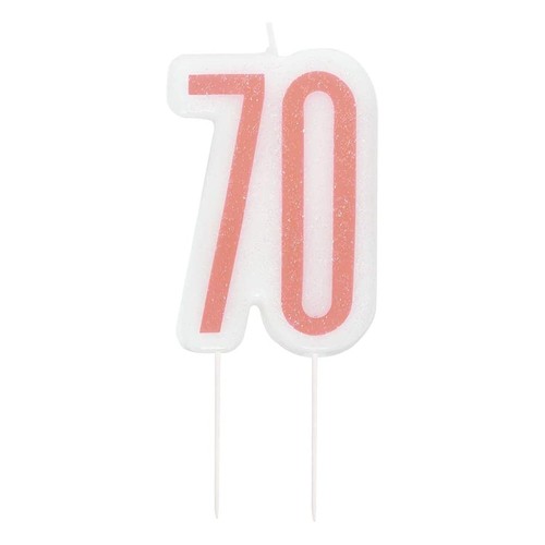 Candelina oro rosa - "70", per