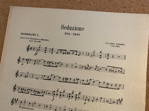 Spartito musica 1922
