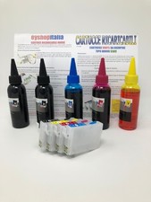 CARTUCCE RICARICABILI AUTORESET PER EPSON 29XL + 600ML STAMPANTE XP-435 XP-245