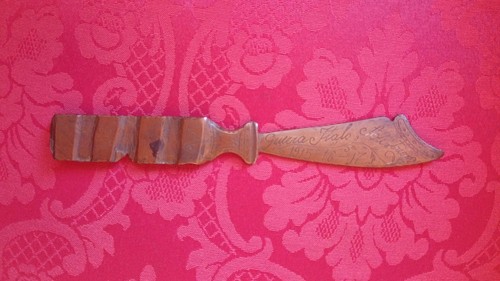 Trench art tagliacarte antico - art,