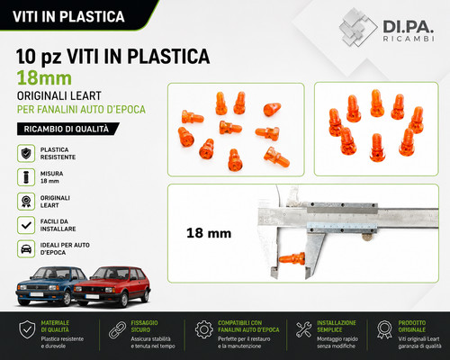 10pz viti plastica - 10pz,