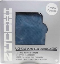 ZUCCHI Copridivano 2 Posti elasticizzato Copricuscino Avio - Zucchi