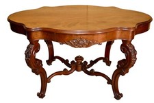 elegante tavolo  da salotto stile Luigi Filippo epoca '800 francese in mogano